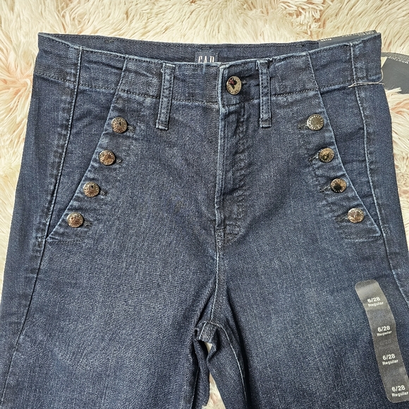 NWT Gap High Rise True Skinny Sailor Ankle Jeans - Picture 8 of 11